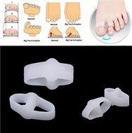 2X Gel Silicone Bunion Corrector Toe Protector Straightener Spreader Separator N2