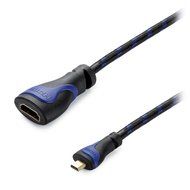 Aurum Cables High Speed HDMI Micro Male Cable to HDMI Female Extension Cable 2.0 with Ethernet - 3 Feet - Supports... N3