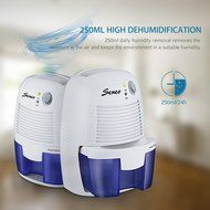 Seneo Mini Air Dehumidifier Compact Moisture Absorber for Home Closet Basements Kitchen Office
