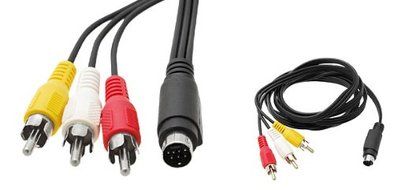 CablesToBuy 5 feet/1.5 m 7 Pin S-Video Male to 3 RCA Male Cable