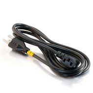C2G / Cables To Go 53409 18 AWG Universal Right Angle Power Cord, Black (12 Feet/3.65 Meters) N6