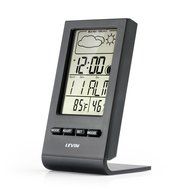 Indoor Humidity Monitor, Levin Hygrometer with Temperature, Digital Alarm Clock, Weatherprophet and Digital Calendar...