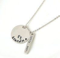 New Chic Cute"Grandma,Coming soon"Pendant Silver Chain Necklace Gift For Family