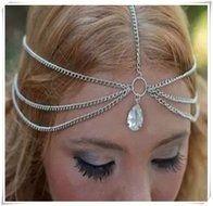 Silver Head Chain, Wedding Head Chain, Rhinestone Headpiece, Head Jewelry Chain, Rhinestone Head Chain