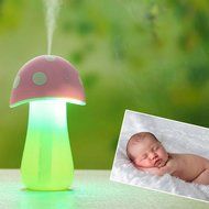 Topbeu Creative Mushroom Shape Ultrasonic Cool Mist USB Baby Room Bedroom Spa Car Humidifier with Auto Shut-off...