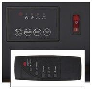 Large 1500W Heat Adjustable Electric Wall Mount &amp; Free Standing Fireplace Heater N11