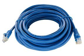 Shaxon UL724M8100BU-8FB RJ45 to RJ45 Category 6 Patch Cord - Blue, 100 Feet N16