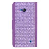 HJ POWER[TM] Nokia Lumina 640 Luxury Diamond FDS77 Leather PU WALLET POUCH Cover + [Free HJ POWER Stylus] EGWPDW3... N2