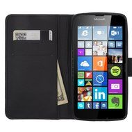 HJ POWER[TM] Nokia Lumina 640 Luxury Diamond FDS77 Leather PU WALLET POUCH Cover + [Free HJ POWER Stylus] EGWPDW3... N4
