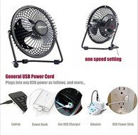 OPOLAR F401 sturdy metal,cool relaxed,saves your desk space,Mini USB Table Desk Personal Fan, Black N3