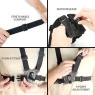 Action Cam Surf Mount Bundle with Chest Strap , Float Grip , Wrist and Adhesive Surfboard Mounts for GoPro Hero4... N5