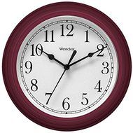 New WESTCLOX 46983 9" Decorative Wall Clock (Red)