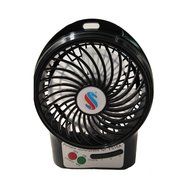 ddLUCK Mini Rechargeable Portable Table Fan 4 inch Mini fan Rechargeable Desktop Fan Battery/ USB Powered Mute...