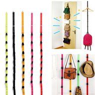 8 Hooks UP Down Door Hooks Wall Hanger Space Saver Handbags Clothes Hats Tower