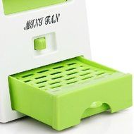 Office Portable Mini Fan Cooling Desktop Dual Bladeless USB Air Conditioner Green N2