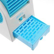 Office Portable Mini Fan Cooling Desktop Dual Bladeless USB Air Conditioner Green N3