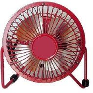 Mini 4 Inch High Velocity Table Top Fan Red