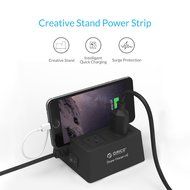 ORICO Charging Stand Surge Protector with 5 USB Ports and 2 AC Outlets Built in 5 Feet Cord Power Strip N4