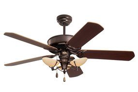 Emerson Ceiling Fans CF755BS Designer 52-Inch Energy Star Ceiling Fan, Light Kit Adaptable, Brushed Steel Finish N3