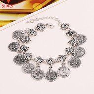 New Beauty Charm Bracelet Coin Shape Hook Chain Pendant Jewelry Party Dangle N2