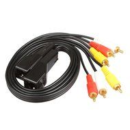 RELPER 2 Pack 3 RCA to RJ45 Balun Component Video and Audio Extender Over Cat5/6 Up to 600ft/200M N7