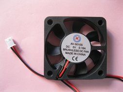 2 pcs Brushless DC Cooling Fan 5V 5010S 7 Blades 2 wire 50x50x10mm Sleeve-bearing Skywalking