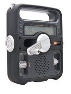 Etn FR600B Solarlink Self-Powered Digital AM/FM/SW/NOAA S.A.M.E. Weather Radio with Flashlight, Siren, Solar Power... N7