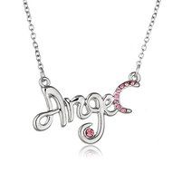 Birthday Gift Present ANGEL Party Dress Link Chain Choker Letter Necklace New