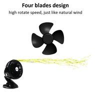 Yoosion USB FAN Clip Portable 2200mAh Rechargeable Battery Powered USB Desk Fan 4 Blades Quite Personal Cooling... N2