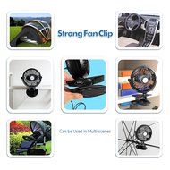 Elechomes EH101 Rechargeable Operated Clip on Mini Desk USB Fan for Home Office Baby Stroller Car Laptop Study...