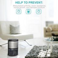 Dehumidifier for Basemenst Kitchen Bedroom Wardrobe and Small Space, Cosylife 1000ml Premium Portable Dehumidifier...