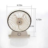 LEDMO Mini Misting Cooling Desktop Fan, 4-inch Vanes 3 Speeds Portable Mini USB Rechargeable, cooling fan, rechargeable... N3