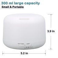 Essential Oil Diffuser for Aromatherapy - Sekway 300ml Premium Cool Mist Aroma Humidifier with changing colored...