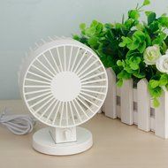 Double-vane, 2-Speed, Portable Mini USB Desk Fan Ultra-quiet Adjustable ABS Electric Creative Fan for Home Office... N3