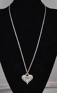 Cool New Vintage Cute Charm Silver Retro Heart Alloy Chain Pendant Necklace