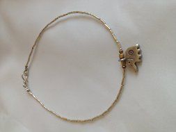 Anklet,Silver,Bohemian Boho Gipsy,Handmade, Valentine Gift DR05