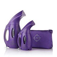 Joy Mangano My Little Steamer and Go Mini Shine Like a Gem Set with Glam Bag - Purple Amethyst