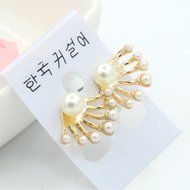 1Pair New Fashion Women Lady Elegant Pearl Rhinestone Ear Stud Earrings Jewelry N2