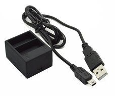 ProGear Set Of 2 New Batteries With Portbale USB Charger And Cable For GoPro Hero 3+ 3