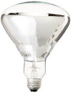GE Heat Lamp 48069 125-Watt R40 Light Bulb with Medium Base, 1-Pack by GE Lighting