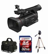 Panasonic AG-HPX250 AGHPX250 P2 HD Hand-Held Camcorder + 32GB DSHC Card (10) + Tripod + Deluxe Accessory Pack N2