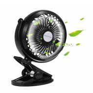 Elechomes EH101 Rechargeable Operated Clip on Mini Desk USB Fan for Home Office Baby Stroller Car Laptop Study... N3