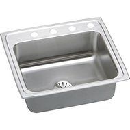Elkay DLR252110PD3 18 Gauge Stainless Steel 25 x 21.25 x 10.125 Single Bowl Top Mount Kitchen Sink Kit with 3...