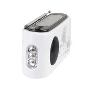 Qooltek Portable Emergency Dynamo/Solar Hand Crank Self Powered AM/FM Radio with Cell Phone Charger &amp; 3-LED Flashlight... N7