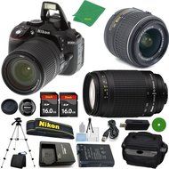 ZeeTech Ultimate Bundle for D5300 24.2 MP DSLR, NIKKOR 18-55mm f/3.5-5.6 Auto Focus-S DX VR, Nikon 70-300mm f/...