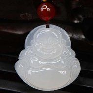 Chinese Culture /White Jade / Lucky God White Rune Carving Pendant (set4) N5