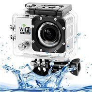 KingCool WiFi 12MP Full HD 1080P DVR Camcorder 2.0 inch 170 Degree Waterproof Sports Action Camera(Blue) N6