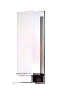Hudson Valley Lighting Thompson 1-Light Vanity Light - Polished Chrome Finish with Opal Matte Glass Shade by Hudson...