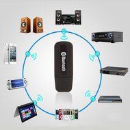 Gista Bluetooth Audio Adapter USB Wireless Portable 3.5mm Music Stereo Receiver Dongle Black N6
