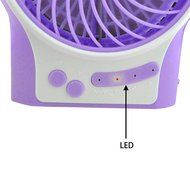iKKEGOL Mini Portable Wireless Rechargeable Super Strong Wind Desk Fan W/ Rechargeable Battery - 3 Mode Wind Speed... N12